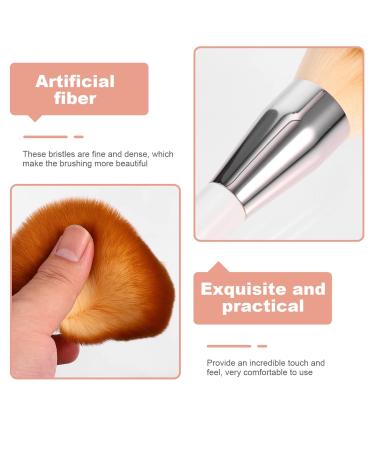 FRCOLOR 2pcs Makeup Brush Set - Foundation & Eyeshadow Applicator | Artificial Fiber - White - Perfect for Flawless Face Makeup - Buy Online on GoSupps.com