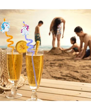 Reaindeer 24 Reusable Unicorn Plastic Straws Suitable for Family and Various Party Activities Child Party Supplies Enough to Meet Any of Your Party Needs - Buy Online on GoSupps.com