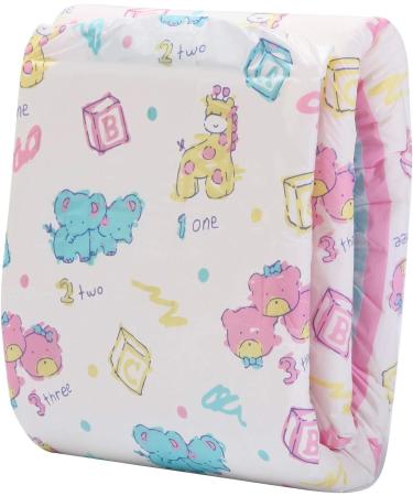 LittleForBig Printed Adult Brief Diapers - ABDL 2 Pack Vintage Baby LL (Blue) | Comfort & Style for Adult Baby Lovers - Buy Online on GoSupps.com
