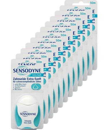 Buy Sensodyne Dental Floss Extra Gentle - 12x50m | Gentle Oral Care Fast International Shipping - Buy Online on GoSupps.com