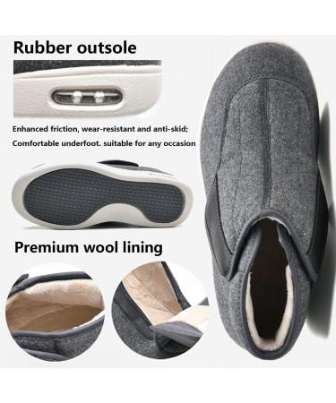 LGZY Diabetic Shoes for Men and Women | Wide Width Support for Swollen Feet, Edema & Plantar Fasciitis | Grey - Size 37 EU - Buy Online on GoSupps.com