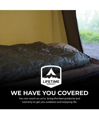 TETON Sports Celsius XL Sleeping Bag - Family Camping, 0 F, Right Zip, Green - Free Compression Sack - Buy Online on GoSupps.com