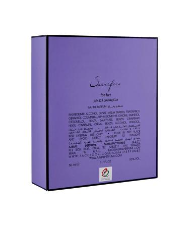 Ajmal Sacrifice Gift For Her EDP 50ML Long Lasting Scent Spray Floral Perfume Gift For Women - Made In Dubai Fruity 1.69 Fl Oz (Pack of 1) - Buy Online on GoSupps.com