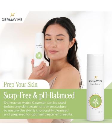 Dermavive Hydra Cleanser Gentle Hydrating Facial Cleanser Non-Irritating Soap-Free pH-Balanced Face Wash with Oatmeal & Vitamin E 120ml + 250ml - Buy Online on GoSupps.com