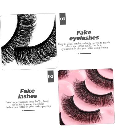 BCOATH 10 Pairs Fake Eyelashes False Lashes Natural Look Shower Glass Door Stoppers Women False Eyelashes Baby Dolls for Girls Lash Inserts Makeup False Eyelashes Fluffy Extend Fiber Miss - Buy Online on GoSupps.com