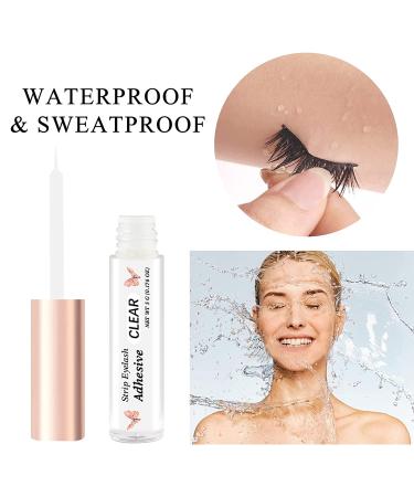 Clear Waterproof Eyelash Glue for False Lashes | Latex-Free & Gentle on Sensitive Eyes | 0.176 oz - Buy Online on GoSupps.com