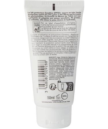 Corine de Farme - Sensitive Protective Milk SPF50+ - Very High UVA & UVB Protection - Sensitive Skin - Water Resistant - Made - Buy Online on GoSupps.com