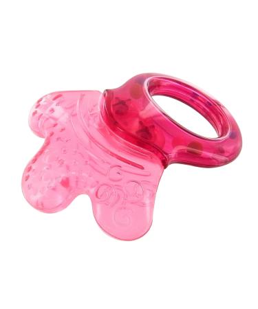 dBb Remond teething rattle transparent pink translucent H9.5 x L7.5 x l3 cm