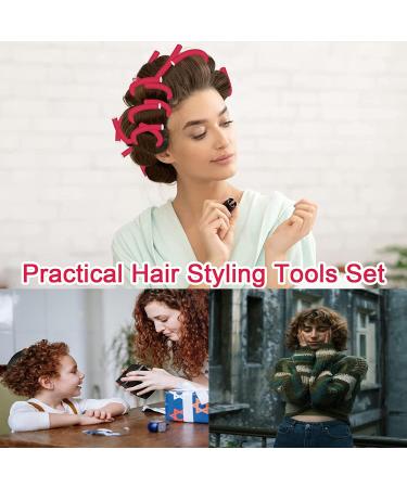 JEOPKO 20 Pieces Flexible Hair Curler Foam Hair Rollers Heatless Curlers No Heat Soft Twist Hair Roller Heatless Curls Rods for Short Long Hair DIY Tool Hair Styling Curling Sticks for Sleeping in. - Buy Online on GoSupps.com