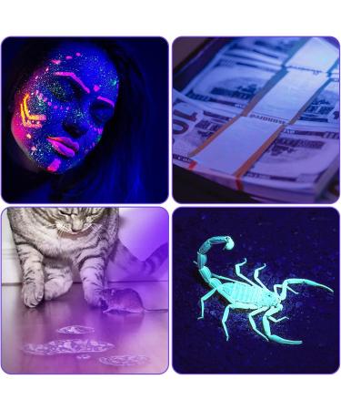 Geekhigh UV Flashlight 395nm - Zoomable Black Light for Pet Urine Detection Bed Bugs & Household Use - Includes 3AAA Battery - Buy Online on GoSupps.com