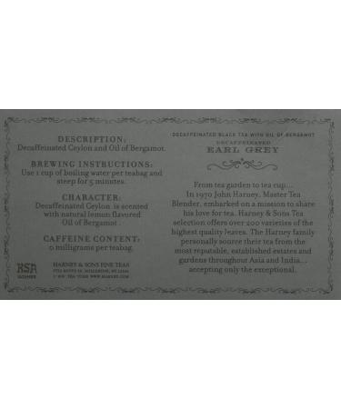 Harney & Sons Fine Teas Decaffeinated with Bergamot  Earl Grey  50 Count 50 Count (Pack of 1) - Buy Online on GoSupps.com