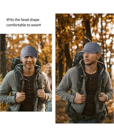 Edoneery Plain Cotton Adjustable Washed Twill Baseball Cap Hat - A1008 (Grey) - Buy Online on GoSupps.com