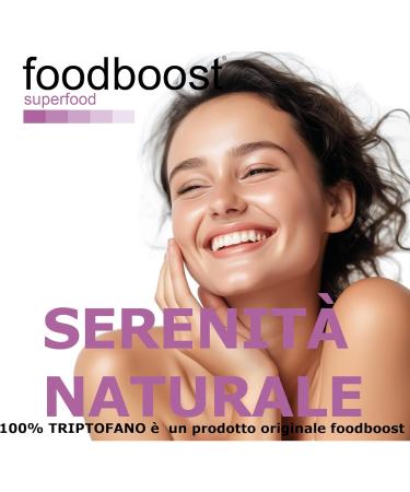  foodboost Pure tryptophan powder 200g foodboost - no additives - with scoop - for balanced sleep and wakefulness good mood trusted Italian brand essential amino acid - 300 doses - Buy Online on GoSupps.com