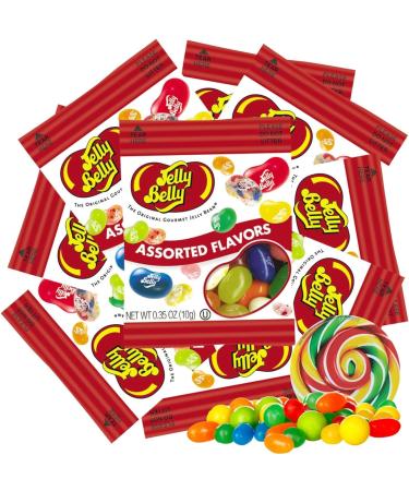 Jelly Belly 20-Pack Assorted Flavours Jelly Beans - Christmas & Holidays Candy - Vegan Candy Dairy Free Snacks Kosher Candy Gluten Free Bulk Candy Stocking Stuffers for Teens - Buy Online on GoSupps.com
