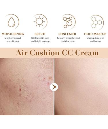 Indicativet Mushroom Head Air Cushion CC Cream Long-Lasting Waterproof Moisturizing Concealer Foundation Natural Look (Natural+Ivory) - Buy Online on GoSupps.com