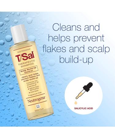 Neutrogena T/Sal Therapeutic Shampoo 4.5 fl. oz (Pack of 2) - Salicylic Acid Treatment for Scalp Build-Up, Dandruff, Psoriasis & Seborrheic Dermatitis - Buy Online on GoSupps.com