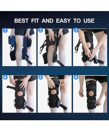 Plus Size Adjustable Knee Brace for Men & Women | Knee Pain Relief & Support | ACL Meniscus Tear Arthritis | XX-Large Upgrade Version - Buy Online on GoSupps.com