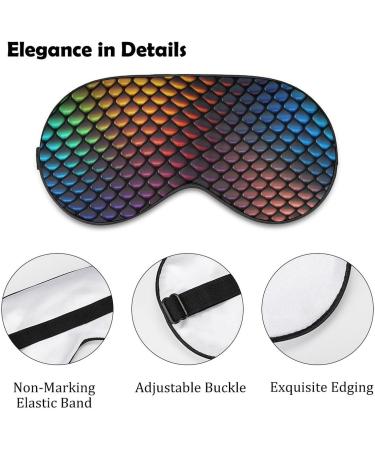 LynaRei Colorful Dragon Scales Sleeping Mask - Adjustable Strap, Soft Eye Cover - Buy Online on GoSupps.com