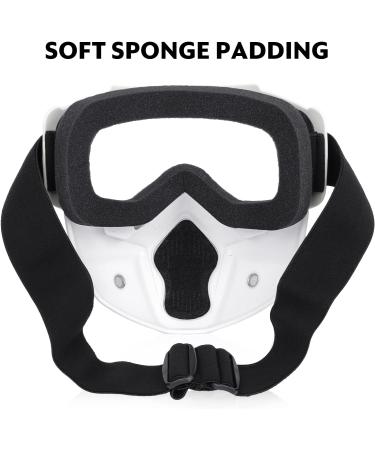 YScare 2 Pack Tactical Masks for Nerf Rival Blasters - Kids Airsoft Mask for Shooting Games, Cycling, Cosplay - White+Black - Buy Online on GoSupps.com