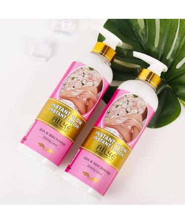  AILKE BOOST LUSTER AILKE Skin Radiance Body Lotion Deep Moisturizing Firming Skin Smoothing With Aha Niacinamide Body Brightening Cream 500ml - Buy Online on GoSupps.com