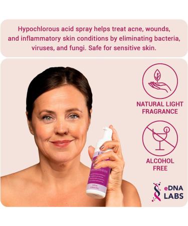 EDNA Labs Hypochlorous Acid Spray for Face & Skin | 8 oz Facial Spray Daily Skin Solution Made in USA - Buy Online on GoSupps.com