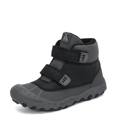 Mishansha Unisex Kids Hiking Boots Waterproof Non-Slip Lightweight Outdoor 33 EU Black