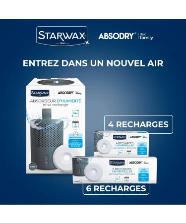 STARWAX - Moisture absorber and absorbent tablet 500 g - Absorbs moisture and prevents mold - Gray - Odorless - Noise free - Buy Online on GoSupps.com