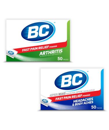 BC Powder | Fast Pain Relief | Arthritis | Aspirin (NSAID) & Caffeine | 50 Count and BC Powder | Fast Pain Relief | Aspirin (NSAID) & Caffeine | 50 Count (10042037103993)