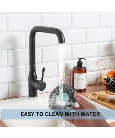 Amabro Dishwash Brushes - Durable Steel Sponge Pot Scrubber with Handle | Long-lasting Cleaning for Pots Pans and Grills - Buy Online on GoSupps.com