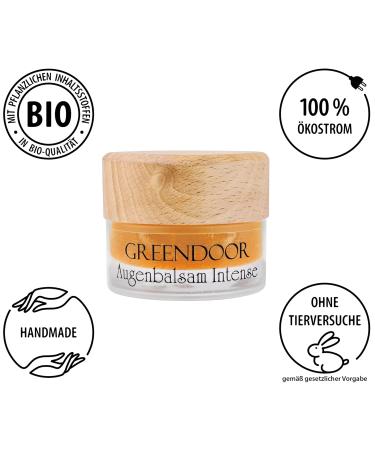 Greenendoor Eye Balm Intense 15ml - Natural Anti-Aging Eye Cream - Smooths Wrinkles Reduces Dark Circles with Organic Rosehip & Argan Oil - Buy Online on GoSupps.com