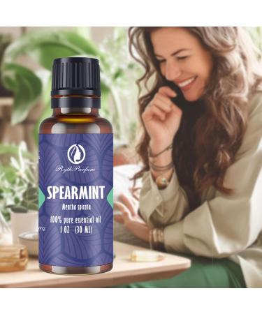 Premium Spearmint Essential Oil 30ML - 100% Pure & Undiluted - Ideal for Aromatherapy Diffusers & Massage - International Shipping Available - Buy Online on GoSupps.com