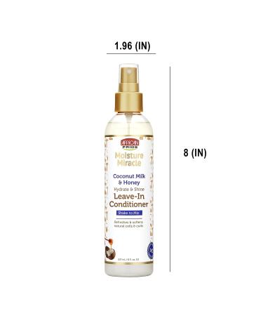 African Pride Coconut Milk & Honey Leave-In Conditioner - Hydrates & Softens Natural Hair, 8 oz - Buy Online on GoSupps.com