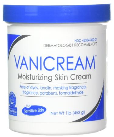 Vanicream Moisturizing Skin Cream for Sensitive Skin 16 Oz 16 Ounce (Pack of 1)