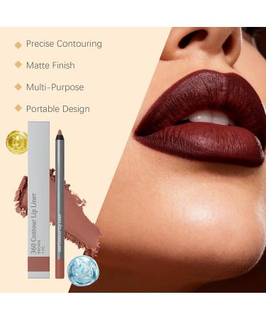  G n rique Lip Pencil Contour 360 Brown Long Lasting Waterproof Transfer-Resistant Sharpening Lip Liner Pencil Durable Hold - Buy Online on GoSupps.com