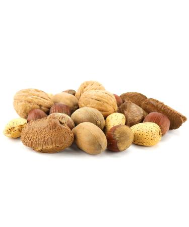 Premium Mixed Nuts in Shell 8lb Box - Walnuts, Pecans, Almonds, Hazelnuts, Brazil Nuts - 8lb Pack - Anna and Sarah - Buy Online on GoSupps.com