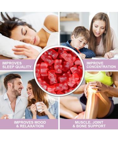 Biduka 900(600+300) mg Magnesium Glycinate Gummies L-threonate Calcium Sodium Vitamin K D B6 Vegan 60 Counts - Buy Online on GoSupps.com
