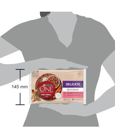 Purina One Delicate Wet Dog Food Salmon in Gravy Multipack 48 x 85g Pouches - Buy Online on GoSupps.com
