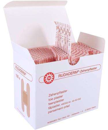 Rudaderm Toe Plaster - 100 Pieces | Effective Pain Relief & Fast Healing for Blisters & Calluses - International Shipping Available - Buy Online on GoSupps.com