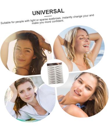 Beavorty 18 sheets Sticker Hairlike Temporary Tattoos Transfers Artificial Eyebrows Imitation Eyebrow False - Buy Online on GoSupps.com
