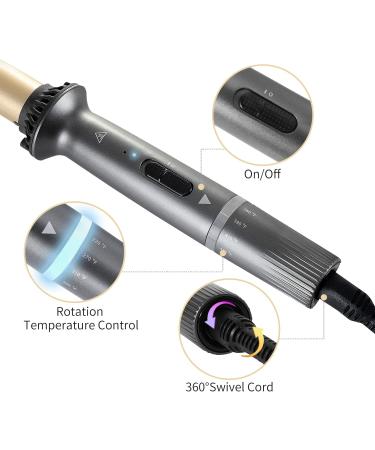 Tapered Curling Iron 1/2-1 Inch Hair Curler with Ceramic Coating and Adjustable Temperature - Dual Voltage Wand for All Hair Types - Includes Glove - Buy Online on GoSupps.com