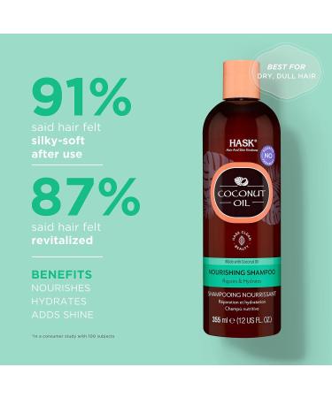 Hask Monoi Coconut Oil Nourishing Shampoo - 12oz | Hydrating Hair Care for All Hair Types - Buy Worldwide - Buy Online on GoSupps.com