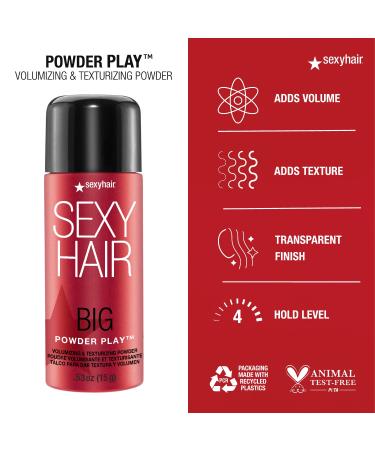 SexyHair Big Powder Play Volumizing Powder - Fragrance Free Instant Lift | 0.53 oz Twin Pack - Buy Online on GoSupps.com