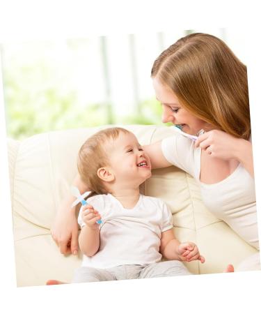 Minkissy Silicone Toothbrush & Massage Ring Set for Babies | Safe Bite Toy & Oral Care Accessory - Pink Pebbles - Buy Online on GoSupps.com