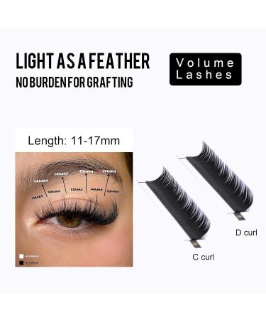 Buy Single Eyelashes for Eyelash Extensions - 0.05 D Curl 8-14mm Mix | Gemerry 1:1 Individual Lash Extensions - Buy Online on GoSupps.com