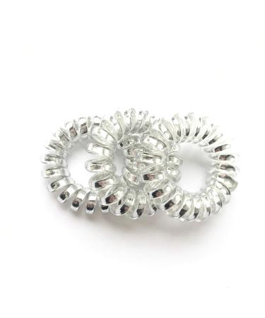 NinYas Spiral Hair Ties - 5pcs Clear | Coil Hair Ties | No Crease Hair Coils - Buy Online on GoSupps.com