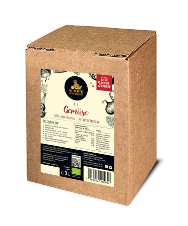Klimmek Premium - Organic vegetable juice - ideal for fasting - without sugar* - 3 L Bag in Box