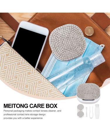 Ultechnovo Contact Lens Care Box - Travel Set with Mirror & Crystal Holder for Colored Lenses - Buy Online on GoSupps.com
