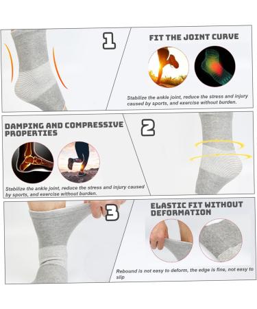 Buy Anti Fatigue Foot Sleeves - 2 Pairs Bamboo Compression Socks for Pain Relief & Ankle Support | Ideal for Sleeping - Buy Online on GoSupps.com