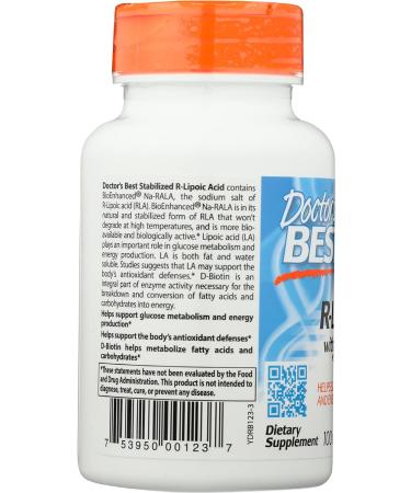 Doctors Best Lipoic Acid - 60 Veg Capsules | Premium Antioxidant for Optimal Health - Shop Internationally - Buy Online on GoSupps.com
