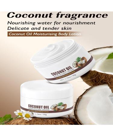 Coconut Oil Lotion - 2 Pcs Hydrating Body Lotion Infused with Coconut Oil Hydrates Dry Skin Instantly Deep Nourishment Lightweight & Fast Absorbing Non Greasy for Hand Feet Leg Body - Buy Online on GoSupps.com